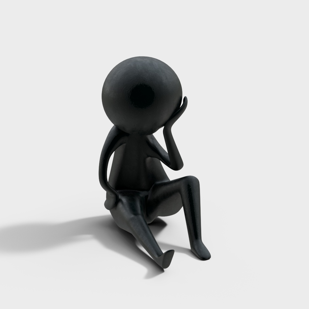 Melancholic Figure 3D model