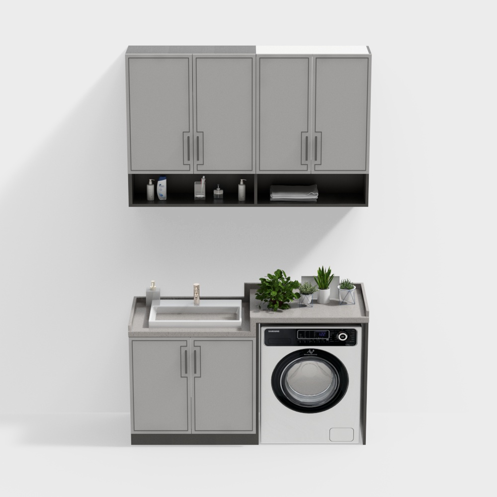 Modern washing machine cabinet