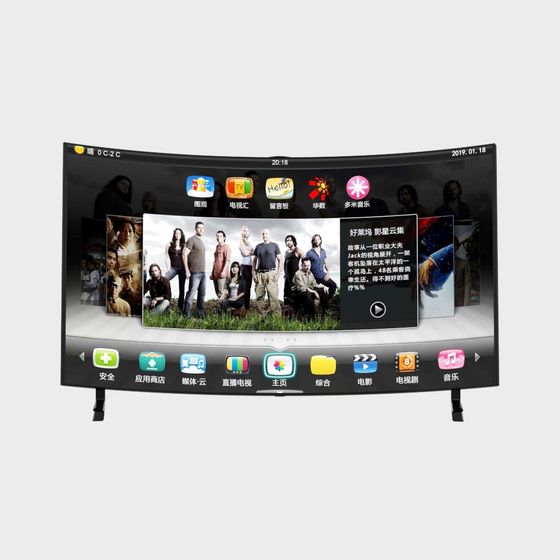 Curved Smart TV 3D Model