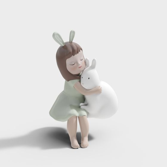 Hug Time 3D Model