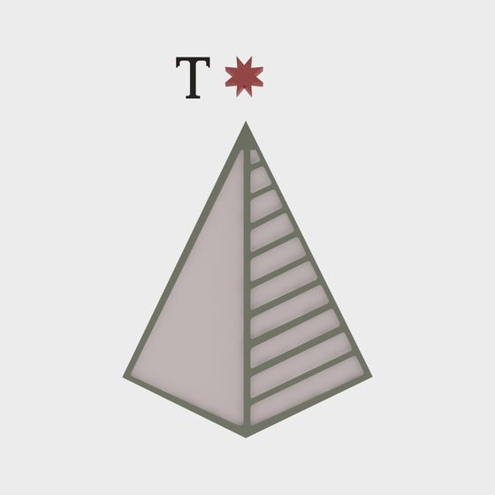 Stylish Low-Polygon Christmas Tree 3D model