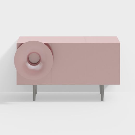 Charming Donut Cabinet 3D model for Contemporary Spaces