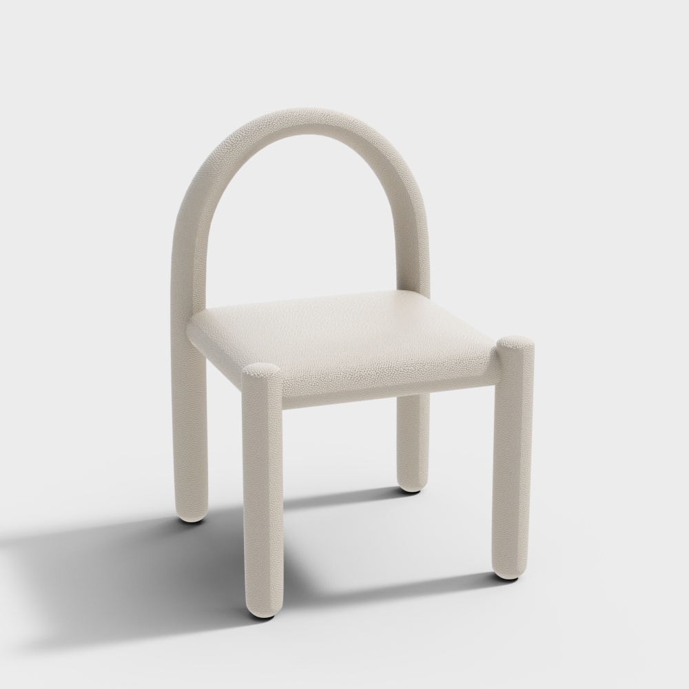 Elegant Modern Low-Poly Chair 3D model