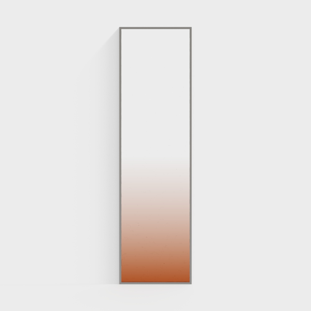Artistic Low-Polygon Mirror 3D model