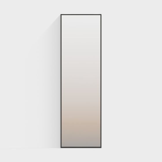 Stylish Minimalist Mirror 3D model for Modern Spaces