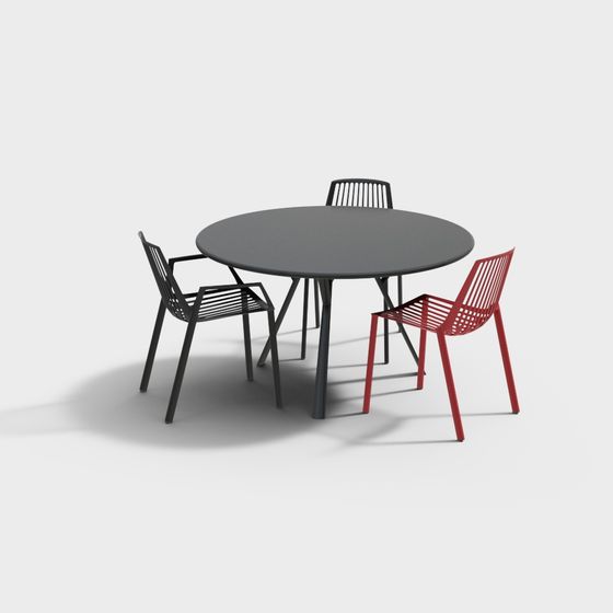 Combinazione di Tavolo e Sedia Casual Moderna