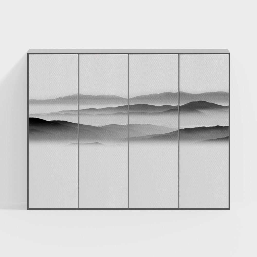 New Chinese wallpaper background wall