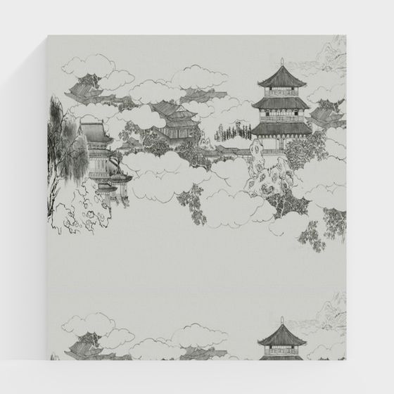 Giấy dán tường nền tường mới của Trung Quốc