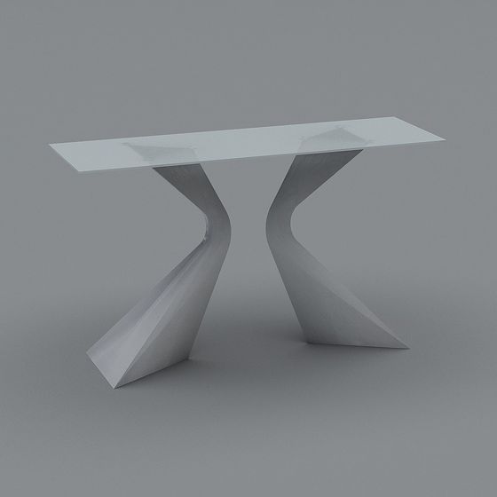 Flowline Table 3D model for Contemporary Spaces