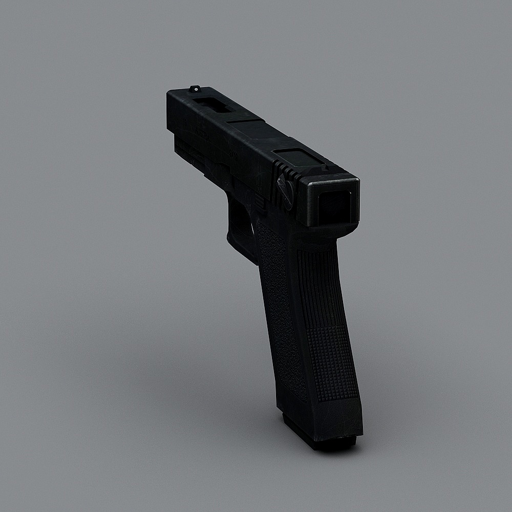 Black Glock 17 3D Model