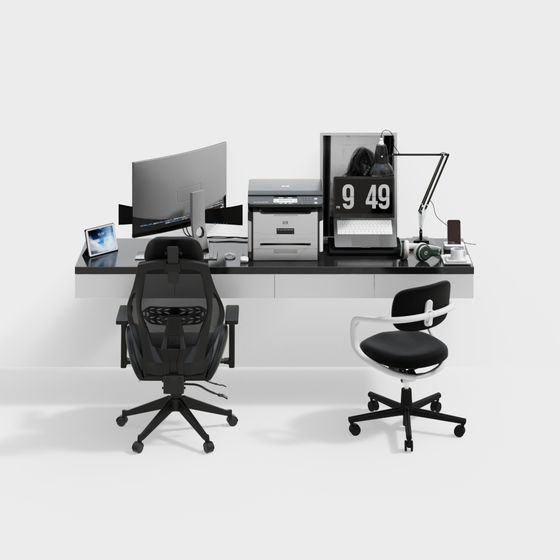 Urban Work Corner 3D model for Creative Spaces