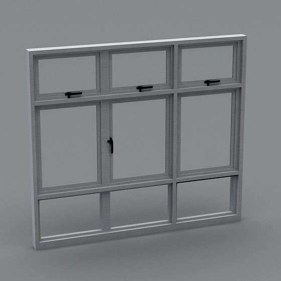 Low Poly Window 3D model for Modern Aesthetics
