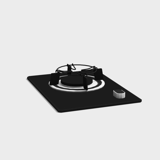 Sleek Gas Stove 3D Model for Modern Kitchens