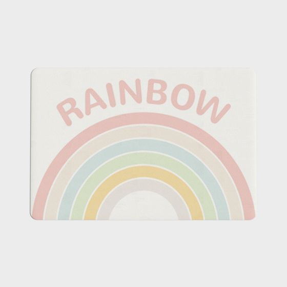 Whimsical Rainbow 3D model with Soft Colors