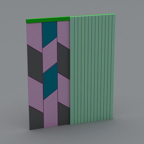 Urban Puzzle Wall 3D model
