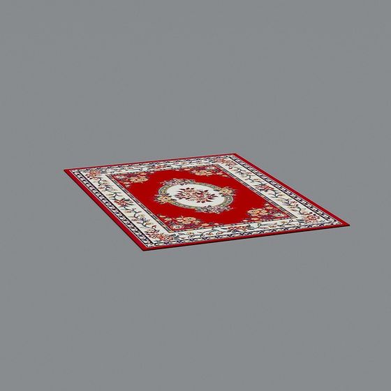 Red Persian Rug 3D model