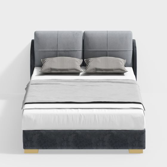Urban Elegance 3D model Bed Design