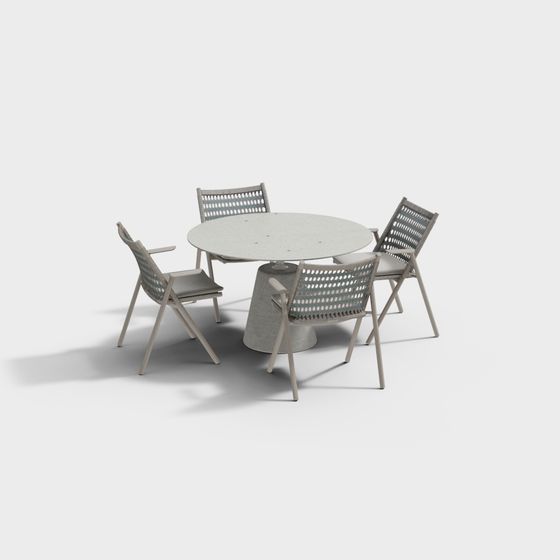 Combinaison moderne de tables et chaises d'extérieur