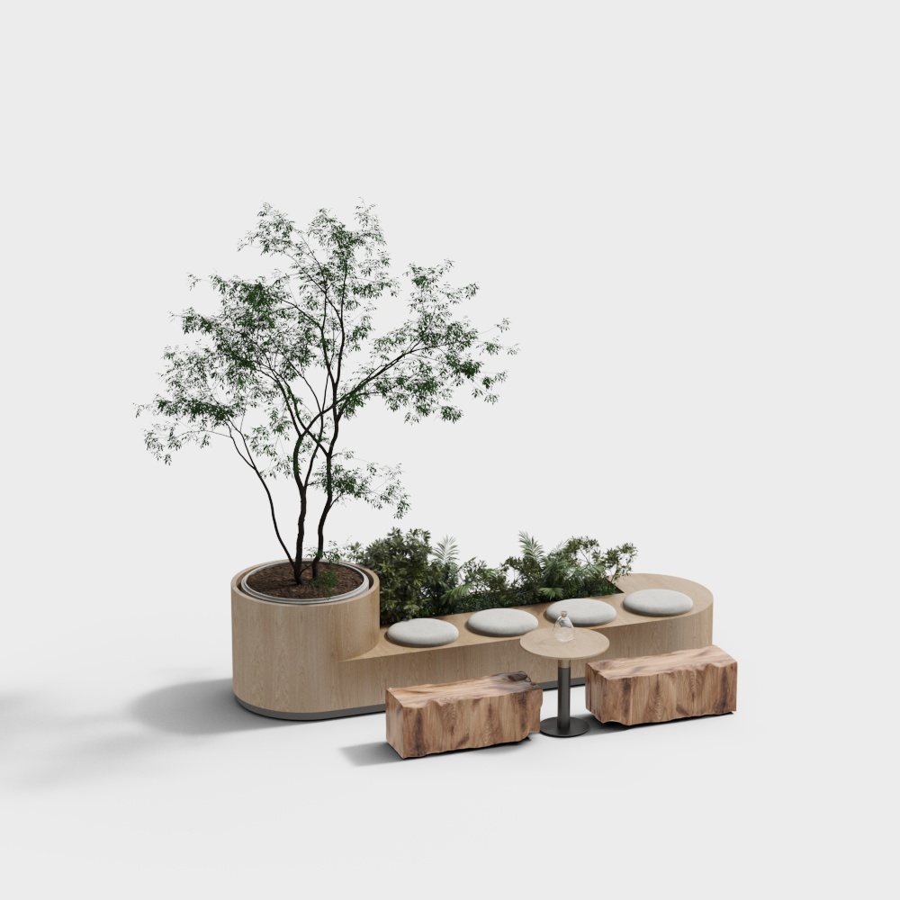 Modern Outdoor Table & Chair Set