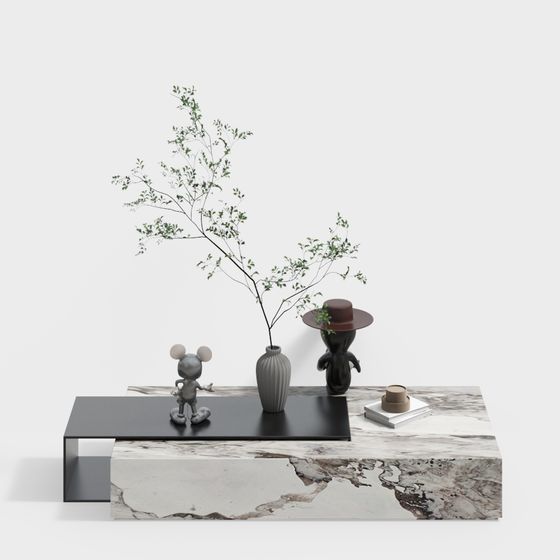 Stylish Urban Corner 3D model for Creative Projects