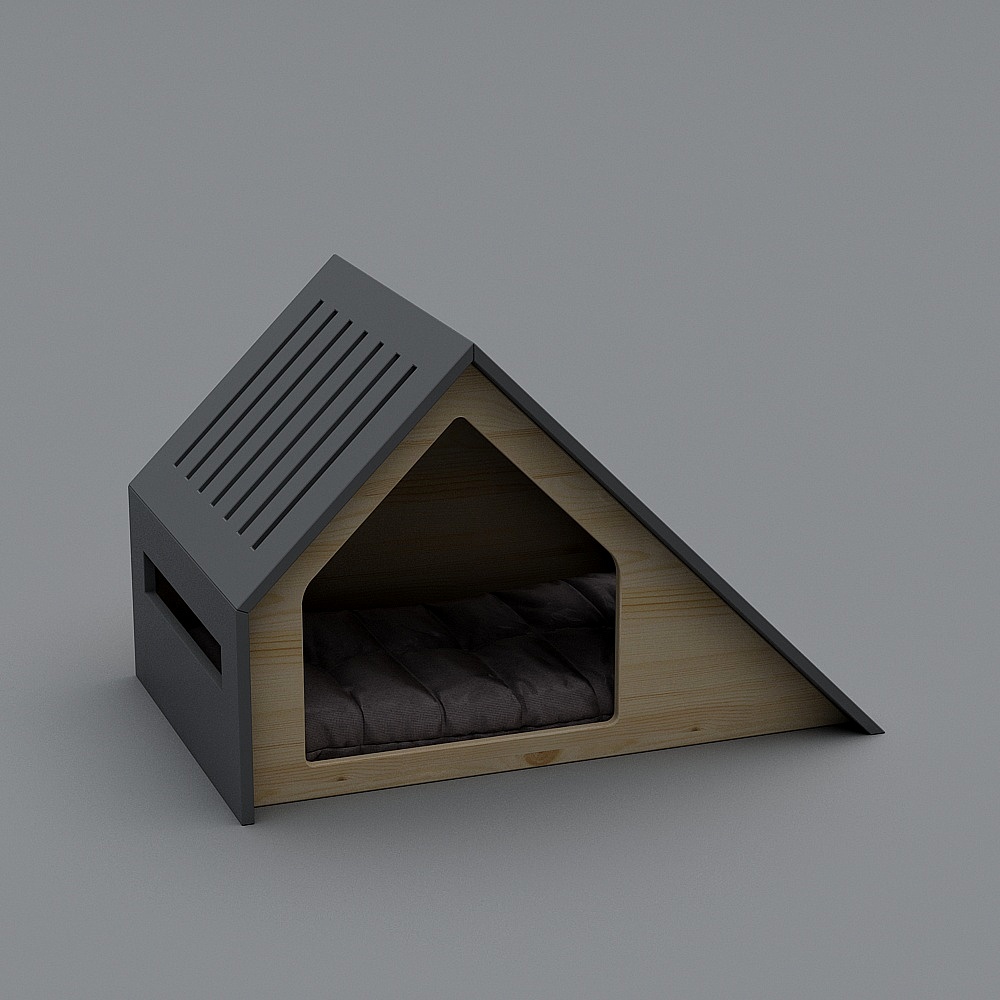 Unique Triangle Pet House 3D model