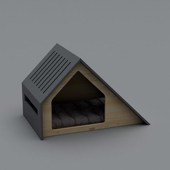 Unique Triangle Pet House 3D model