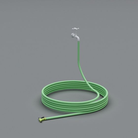 Stylish Garden Hose 3D model for Creative Projects