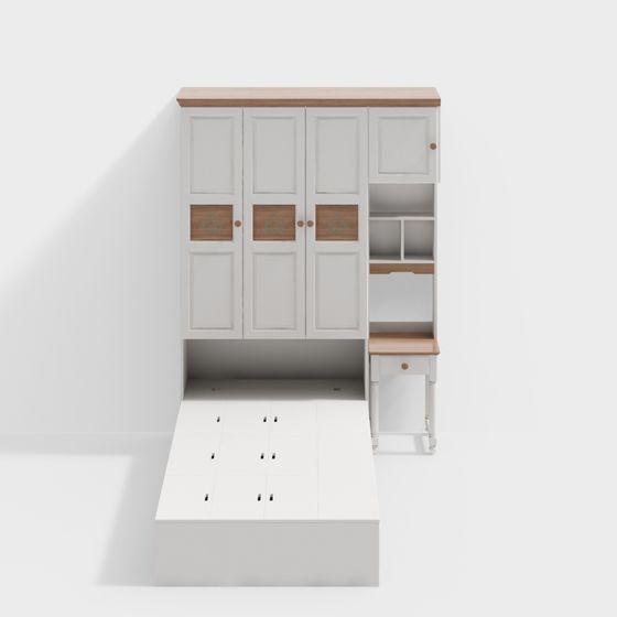 Stylish Multifunctional Storage Cabinet 3D model