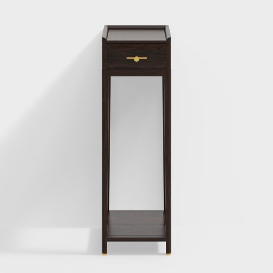 Stylish Low-Poly Nightstand 3D model