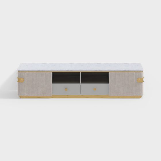 Elegant 3D TV Cabinet Model for Modern Interiors
