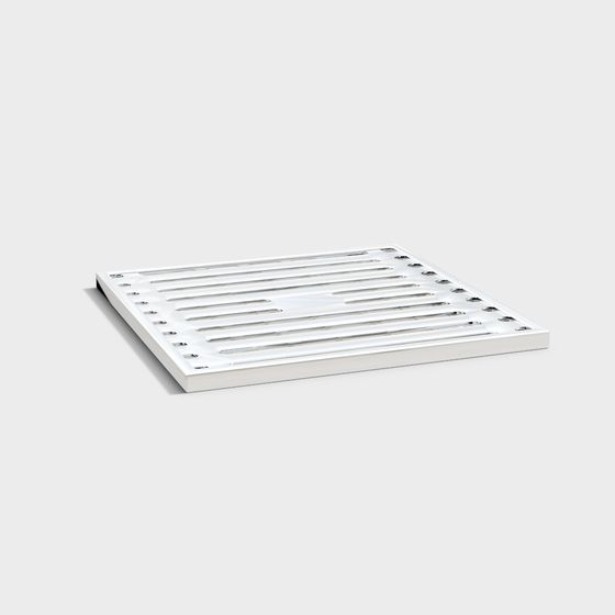 Copper/Chrome Floor Drain 3D Model