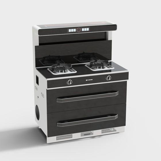 Modern Kitchen Stove 3D model
