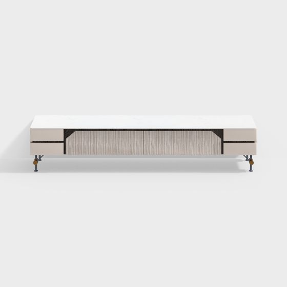 Elegant Minimalist TV Cabinet 3D model