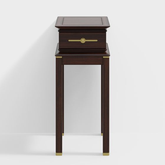 Elegant Bedside Table 3D model for Modern Interiors