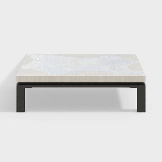 Sleek Low-Poly Coffee Table 3D model