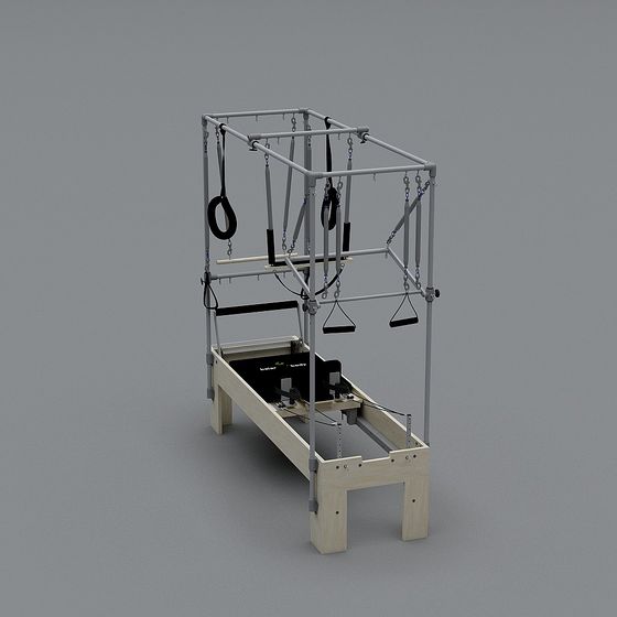 Stylish Pilates Reformer 3D model