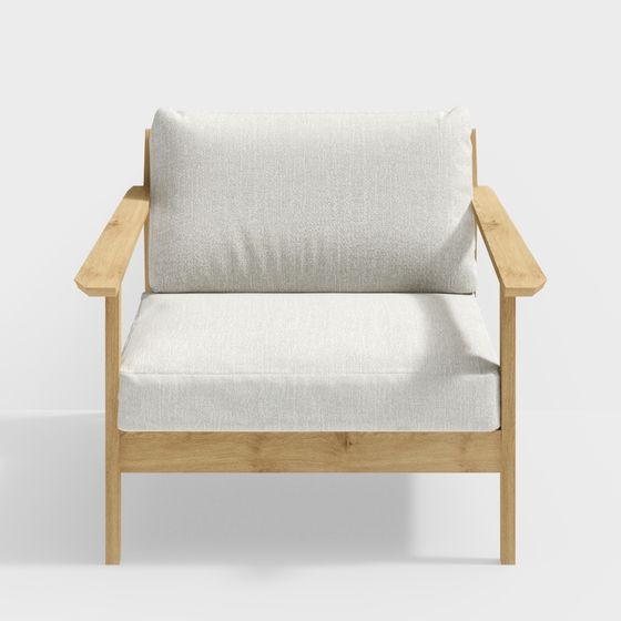 Cozy Lounge Chair 3D model