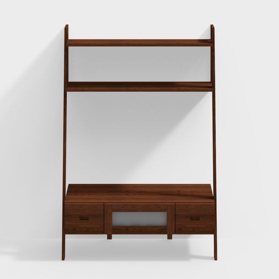 City Bookshelf 3D model – Modern Minimalist Design