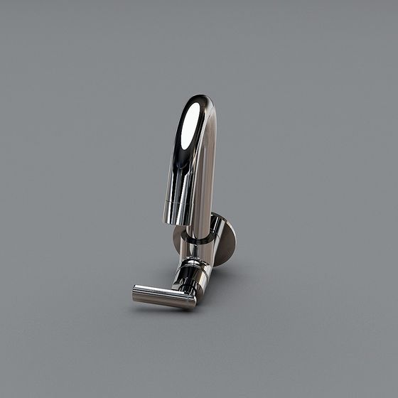 Sleek Streamlined Faucet 3D model