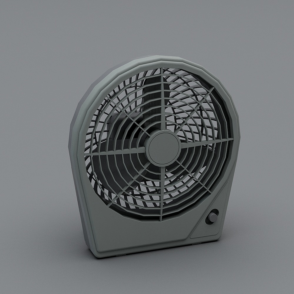 Stylish Portable Fan 3D model for Modern Interiors