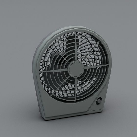 Stylish Portable Fan 3D model for Modern Interiors