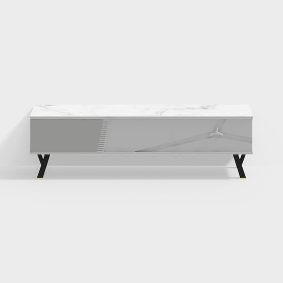 Urban Minimalist TV Unit 3D model