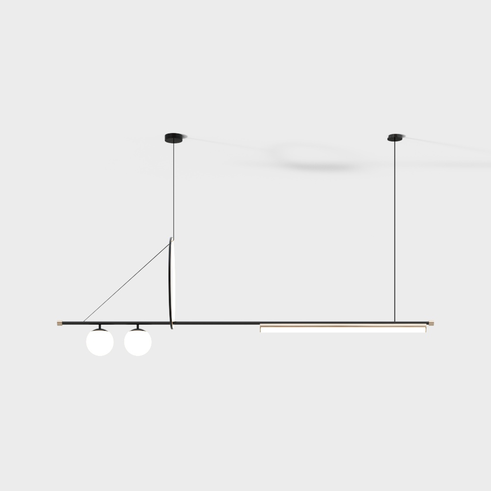 Stylish Pendant Light 3D model for Modern Interiors