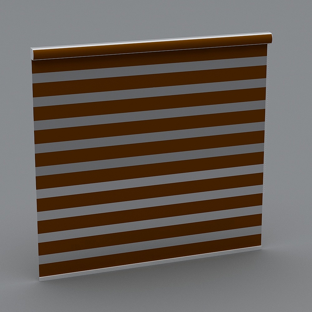 Stylish Striped Blinds 3D model