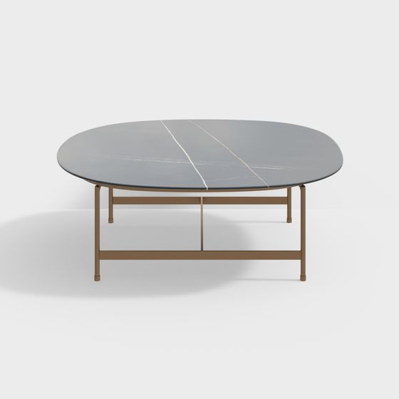 Polygon Table 3d Modern Low-Polygon Round Table 3D model