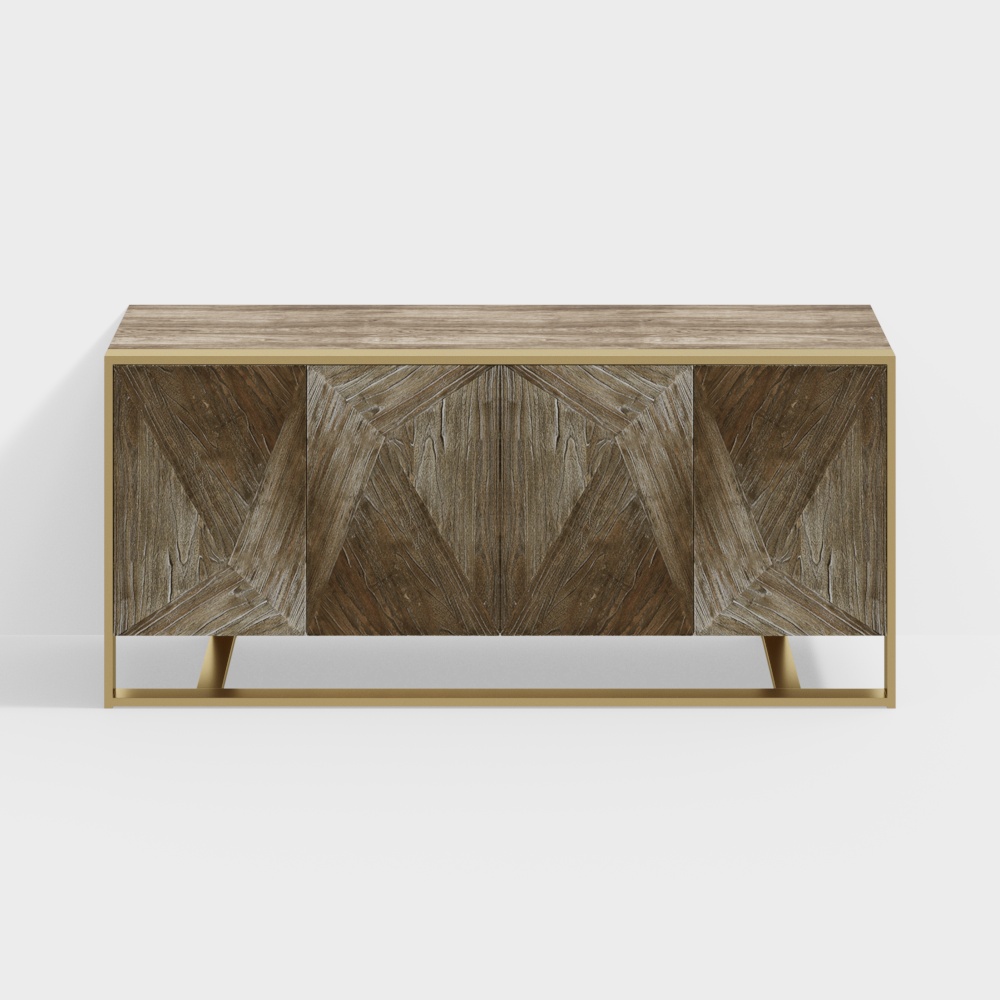 Tủ búp phê KFH10735JON30C208 (4 cửa màu ghi)