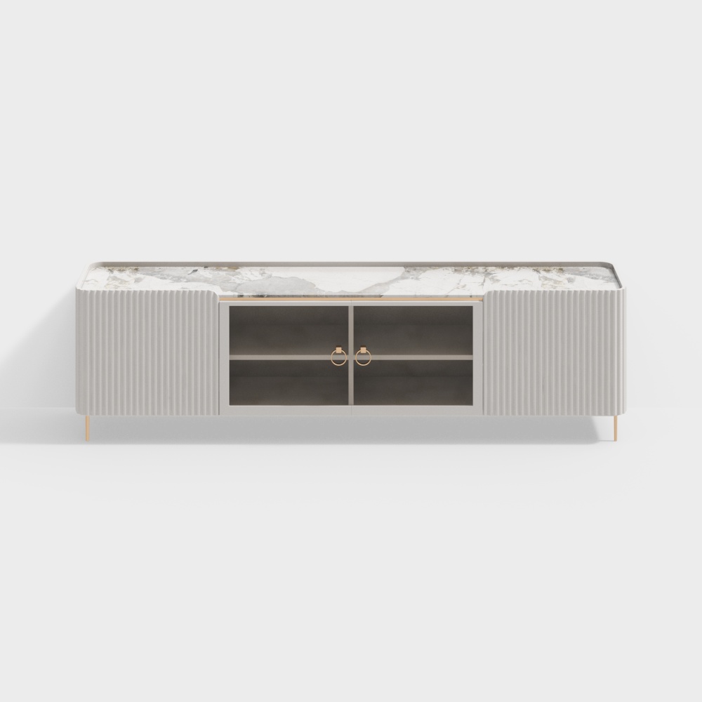Elegant 3D Model TV Cabinet for Modern Interiors