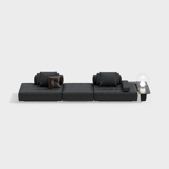 Modern Low-Poly Sofa 3D model