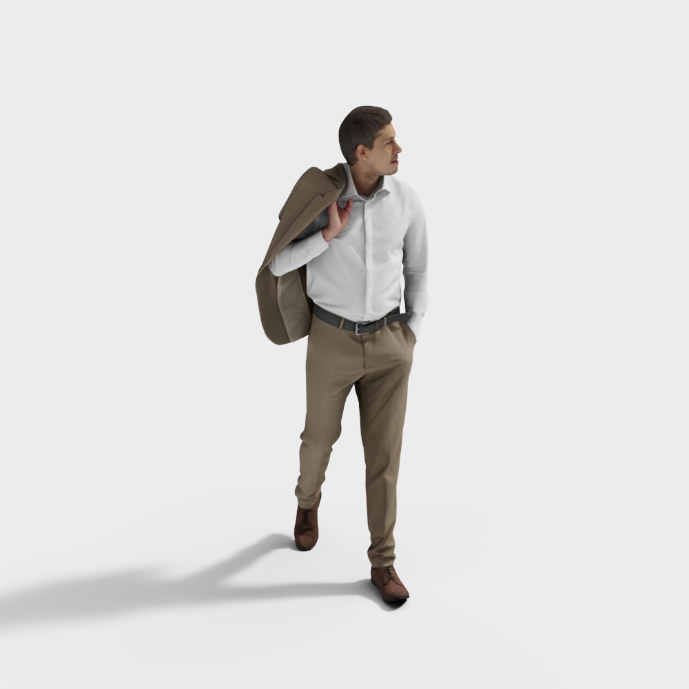 Dynamic Businessman 3D model for Creative Projects