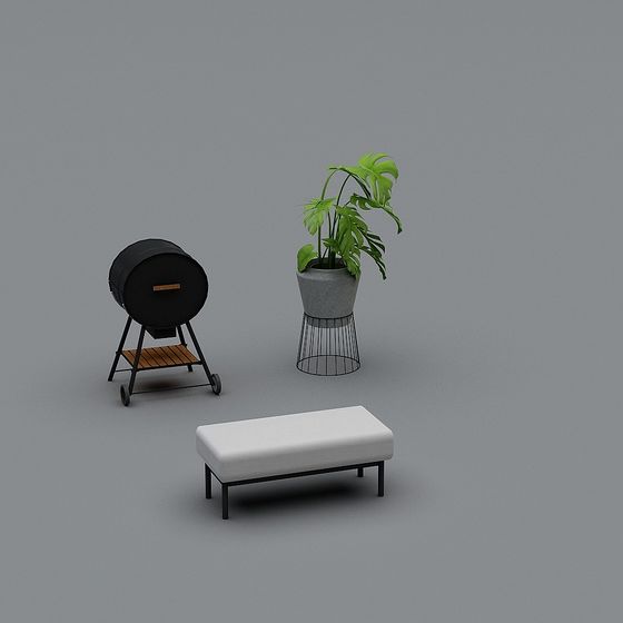 Urban Corner 3D model for Modern Spaces